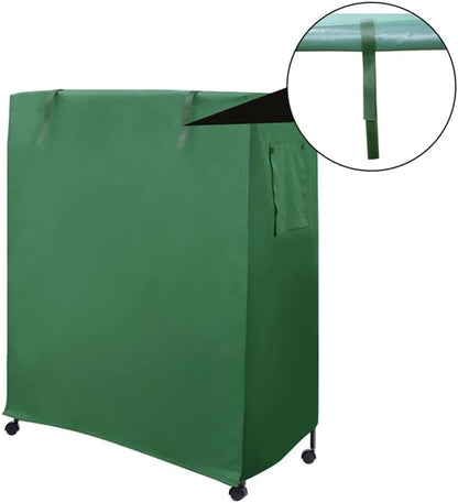 Bird Cage Cover - Good Night Cage Cover Adjustable Waterproof Windproof Light-Proof Durable Outdoor Parrot Cage Cover, Suitable for Square Cage Blackout Cover (Green)