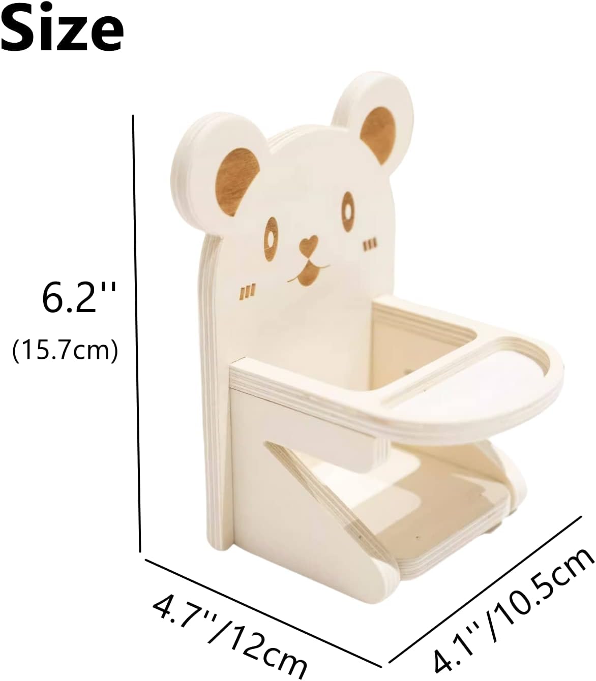 Handmade Wooden Hamster Dining High Chair