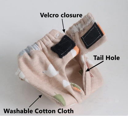 Reusable Washable Squirrel Diapers