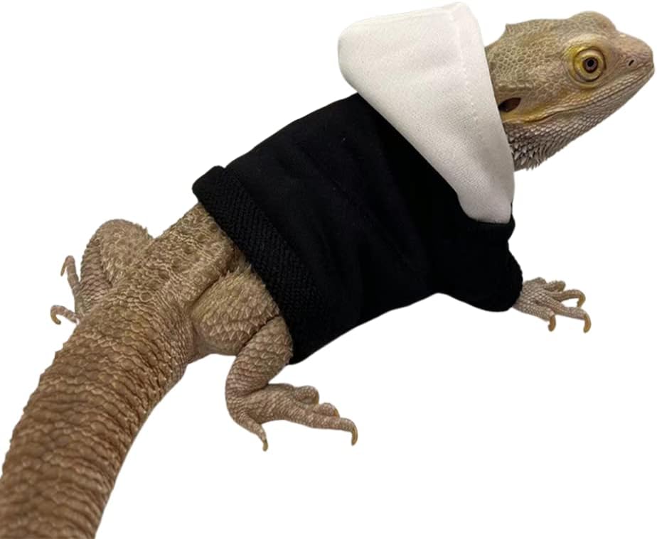 Bearded Dragons Hoodie - Handmade Adjustable Cotton Sweater Reptile Jacket