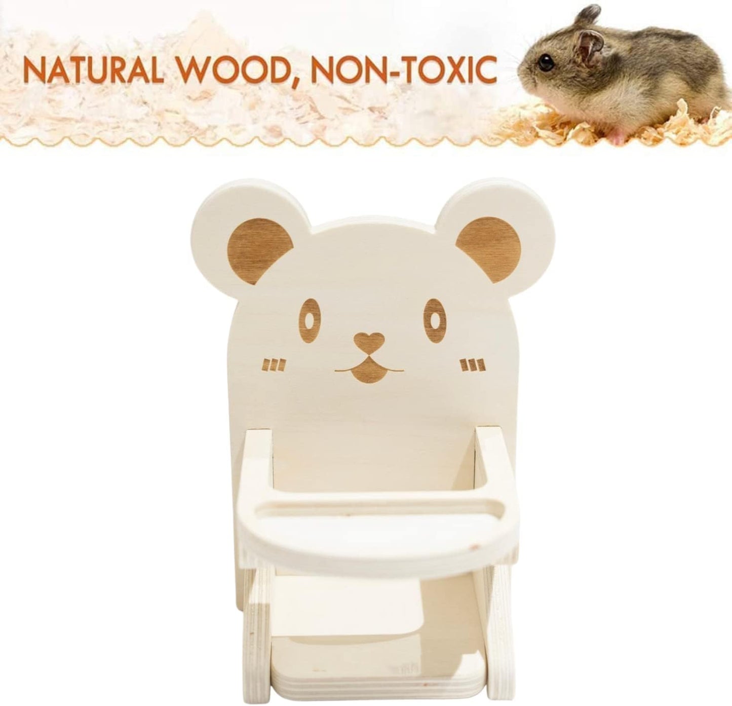 Handmade Wooden Hamster Dining High Chair