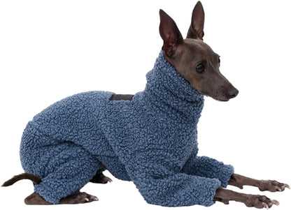 Dog Winter Warm Fleece Turtleneck Jumpsuit