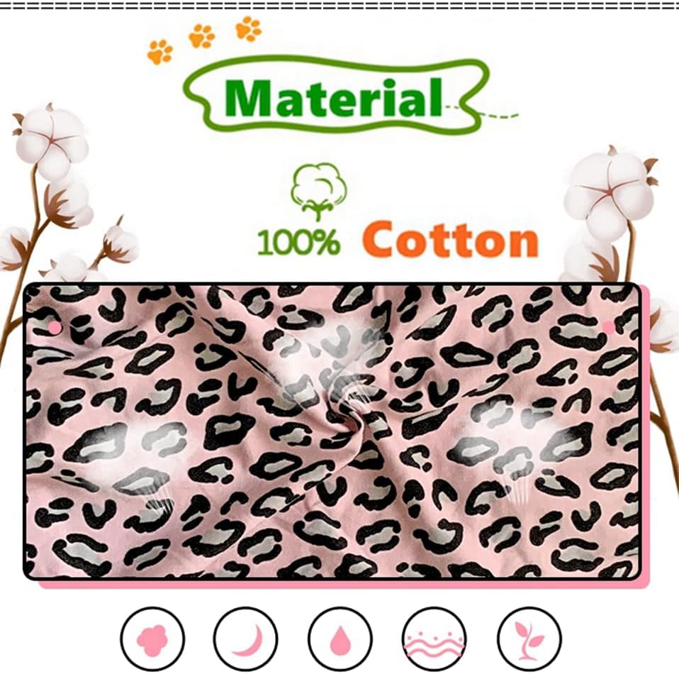 Hairless Cat Clothes Spring Autumn Cotton Long Sleeve Turtleneck T-Shirt Leopard Print Vest Stretch Jumpsuits Pullover Comfort Pajamas for Sphynx,Cornish Rex, Devon Rex, Peterbald (L)