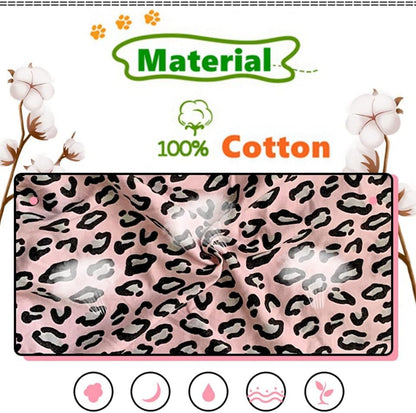 Hairless Cat Clothes Spring Autumn Cotton Long Sleeve Turtleneck T-Shirt Leopard Print Vest Stretch Jumpsuits Pullover Comfort Pajamas for Sphynx,Cornish Rex, Devon Rex, Peterbald (L)