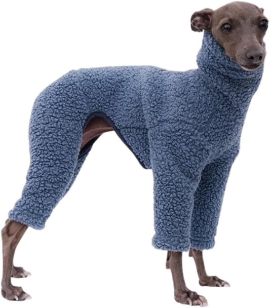 Dog Winter Warm Fleece Turtleneck Jumpsuit