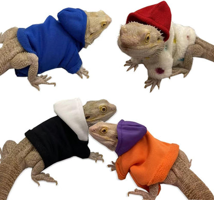 Bearded Dragons Hoodie - Handmade Adjustable Cotton Sweater Reptile Jacket