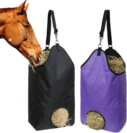 2 Pack Horse Hay Bag Large Feeding Hay Bag 600D Nylon Horse Hay Tote Bag