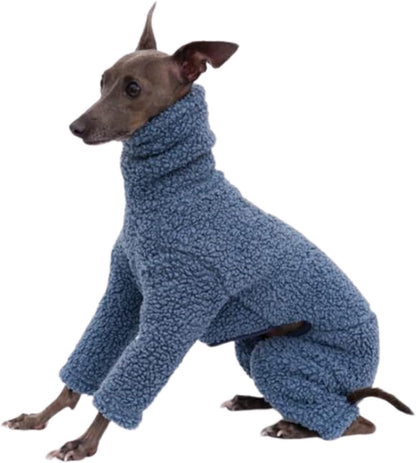 Dog Winter Warm Fleece Turtleneck Jumpsuit