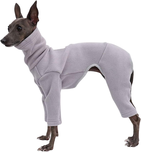 Greyhound Clothes - Dog Winter Warm Fleece Turtleneck Jumpsuit