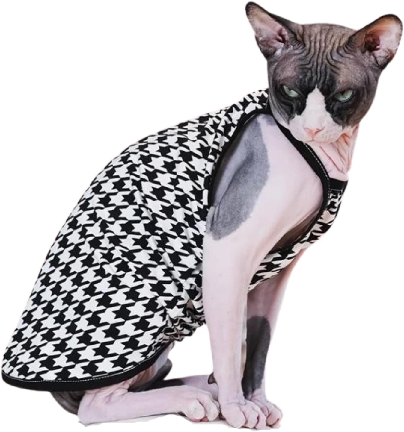 Hairless Cats Clothes Summer Cotton Vest Tank Tops Pullover Sleeveless T-Shirt for Sphynx Cornish Rex Devon Rex Peterbald