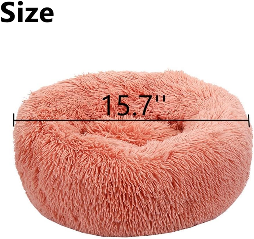 Small Animal Plush Bed, Winter Warm Rabbit Bed, Soft Small Pet Sleeping Bedding Pads for Bunny Guinea Pig Chinchilla Dog Cat Machine Washable Bed Mat House Nest Habitat Accessories (Pink)