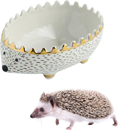 Hedgehog Bowl - Ceramic Small Animal Food Bowl