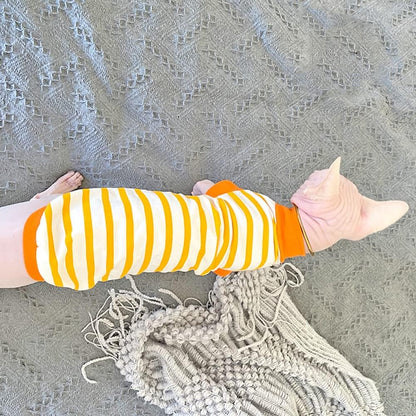 Hairless Cat Clothes Summer Cotton T-Shirt Stretch Tank Tops Jumpsuits Pullover for Sphynx Cornish Rex Devon Rex Peterbald