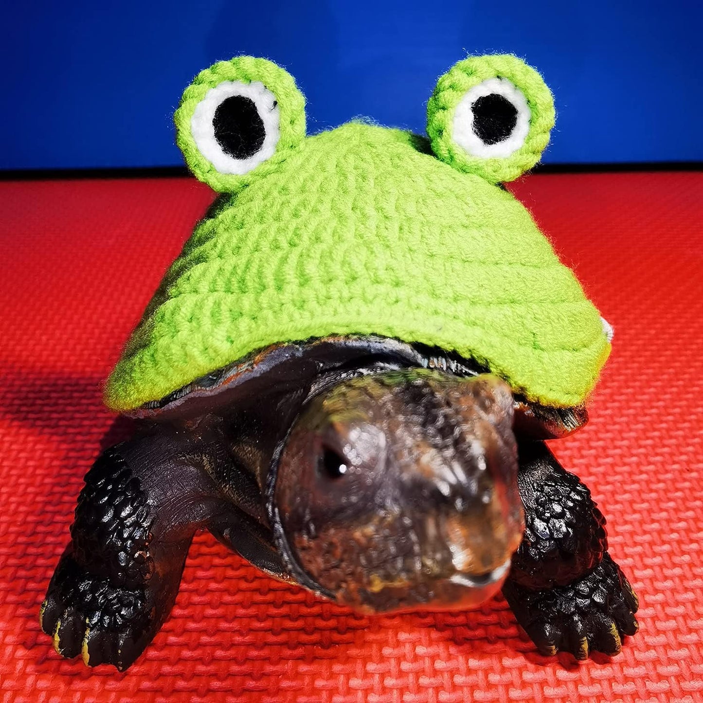 Sweater for Turtle - Handmade Winter Warm Knitted Turtle Sweater with Adjustable Strap Small Animal Sweater Tortoise Apparel for Christmas Halloween Party Cosplay Costume Photo Shoot